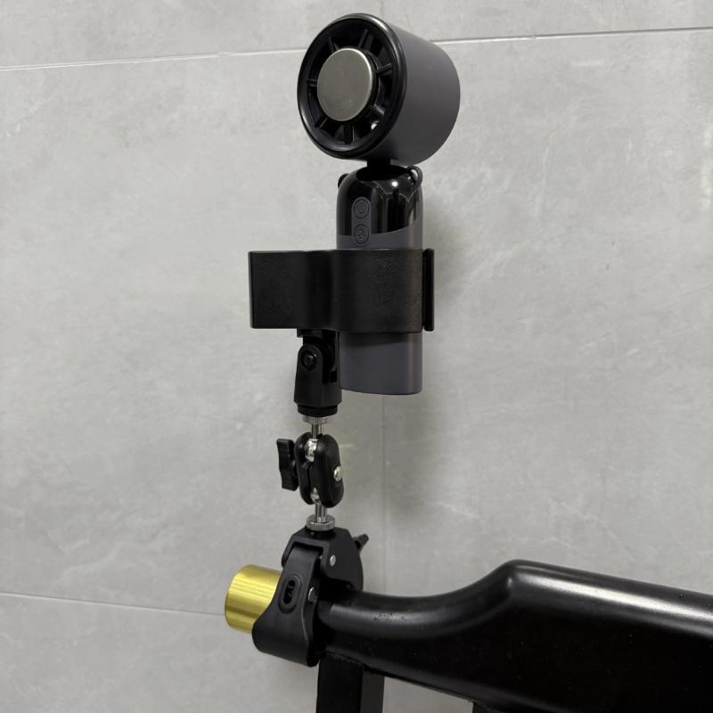 Metal Plastic Adjustable Clamp Holder Featuring 360 Rotate for Mounting Microphones Hair Dryers and Handheld Fan