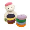 Creative Mini Solid Color Cat Accessories Pet Wool Cap Cat Hat Dog Beret Pet Headwear