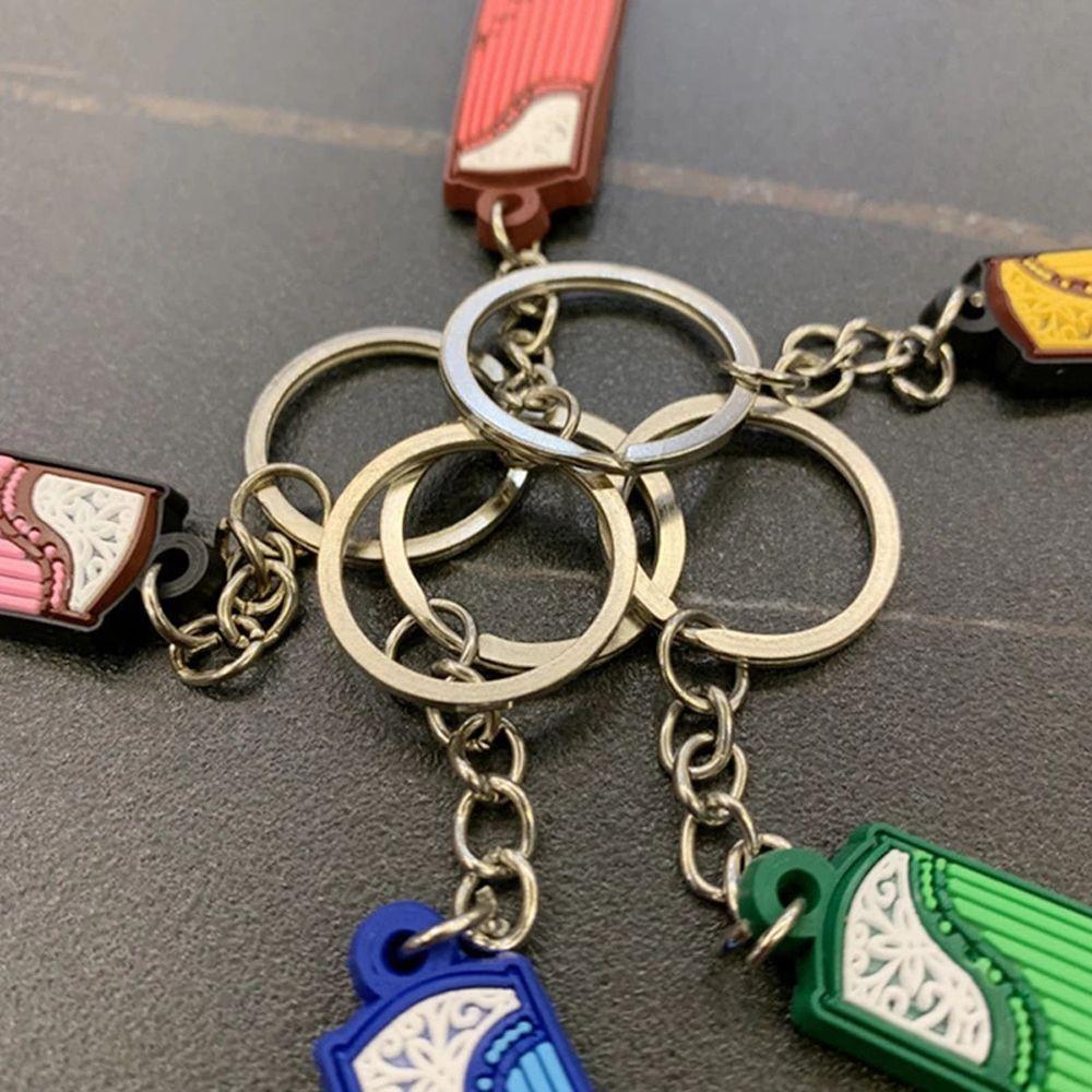 Piano Silicone Guitar Key Rings Guitar Keyring Holder Guitar Keychain Musical Instrument Pendant