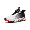 Anta Childrens Red Flame Sports Non-Slip Shock Absorbing Wear-Resistant Low-Top Running Shoes Kids sneaker White Black 312315511-1