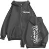Tate McRae So Close To What Print Zipper Hoodie High Quality Fashion Zip Up Sweatshirt Men's Women's Oversized Fleece Pullovers