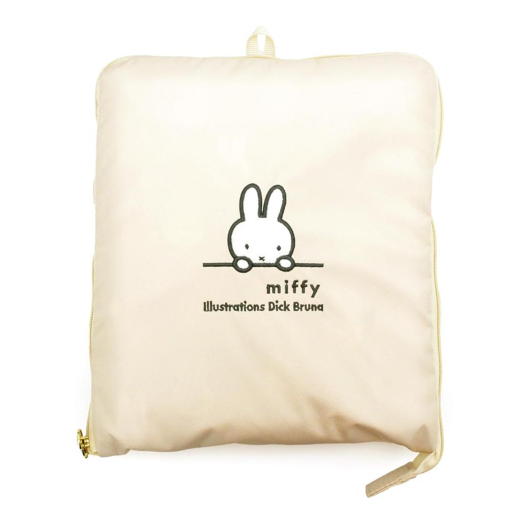 [Hapitas] Miffy Foldable Boston Bag, Large Size H0004 B261. Ivory Face