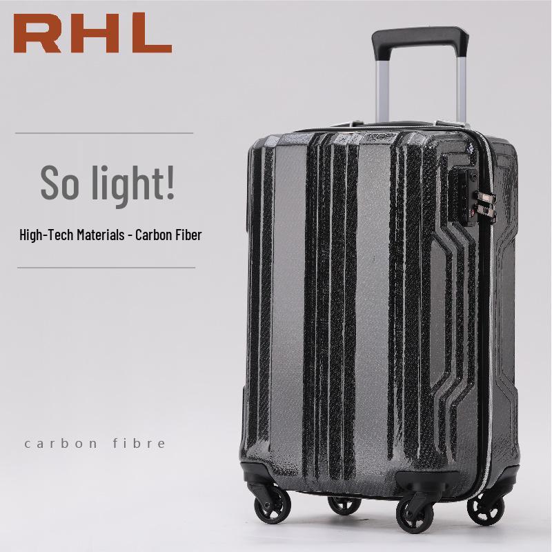 Ultra-Light Scratch-Resistant Carbon Fiber 20-Inch Carry-On with Universal Wheels