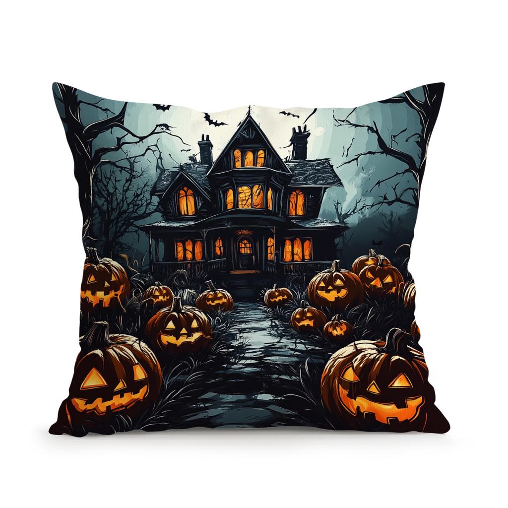Halloween Theme Pillowcase Bedroom Sofa Cushion Cover 100% Polyester Living Room Cushion Pillowcase Home Decor