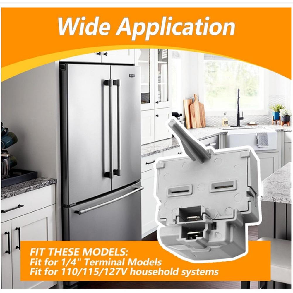 Overload Relay for WR08X21100 Refrigerator Replacement Part Stable Cooling and Overload Protection for Various Models