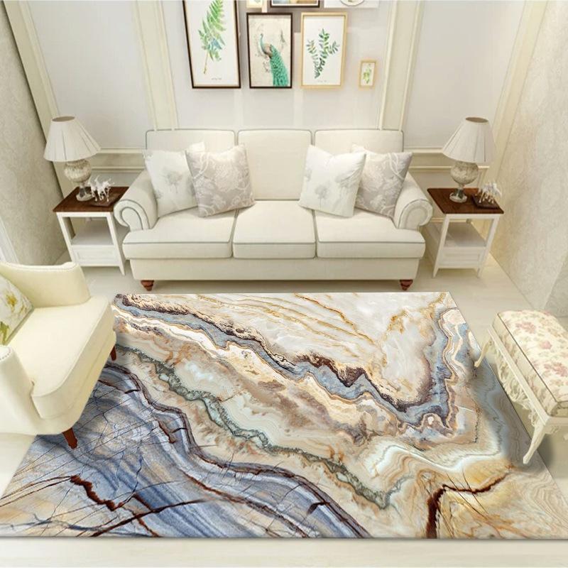 Luxury Marble Style Rugs for Living Room Home Bedroom Decor Large Size Carpet Coffee Table Non-slip Carpet