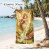 Winx Club Custom Name Printed Beach Towel Personalized Soft Towel For Swimming Beach Travel
