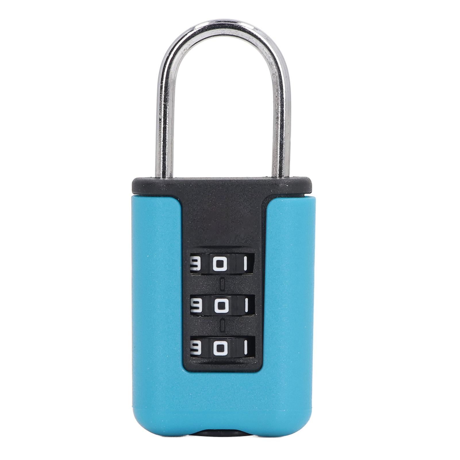 

TSA Замок 3-значний пароль Нержавіюча сталь Захищений від іржі Довговічний Навісний замок для багажу синій