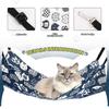 2pcs Pet Cat Hanging Hammock Soft Breathable Pet Cage Hammock with Adjustable Straps and Metal Hooks Soft Bed Sleeping for Cat