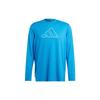 Originals TI 3B LS TEE T Shirts Men's Blue Crew Neck Moderate Straight Fit IN9807