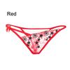 1PC Lady Erotic Lingerie Sexy Lace Flowers Panties Low Waist G-string Transparent T-back Briefs Women Charming Thongs Underwear
