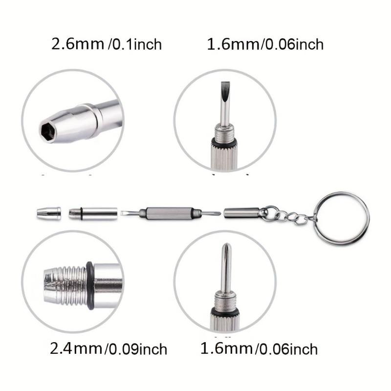 1000pcs Mini Screws Small Nuts Set Assortment DIY For Model Making Watch Glasses with Multi purpose screwdriver+ elbow tweezers