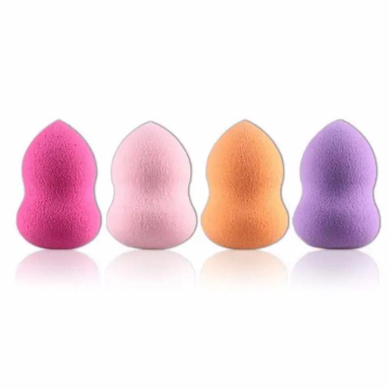 4pcs Makeup Sponge Powder Puff Dry and Wet Combined Beauty Cosmetic Ball Foundation Powder Puff Bevel Cut Make Up Sponge Tools