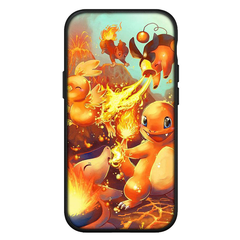 Cover for iPhone 17 16 15 Xiaomi Poco Redmi Note 14 13 12 11 Pro Max X 16e Samsung Galaxy S25 S24 S23 OPPO Huawei Charmander Anime Pikachu Phone Case