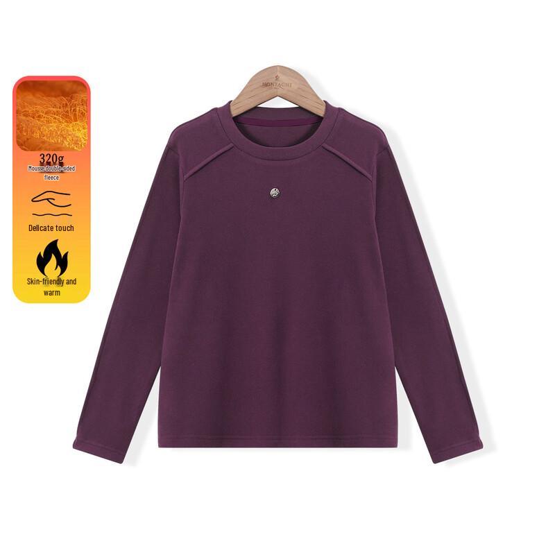 Montagut Mädchen Dickes Thermisches Langarm-Basisshirt