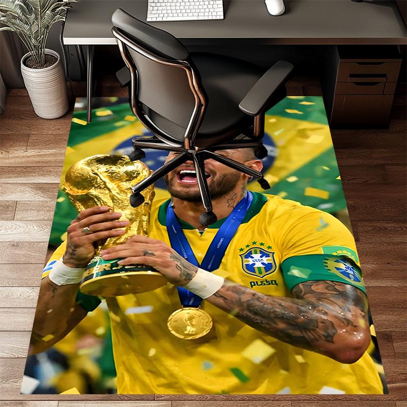 1pc Neymar18 Design Printed Area Rug Carpet for Bedroom Living Room Home Decor Rugs Mat Non Slip Mat Rug for Bedside