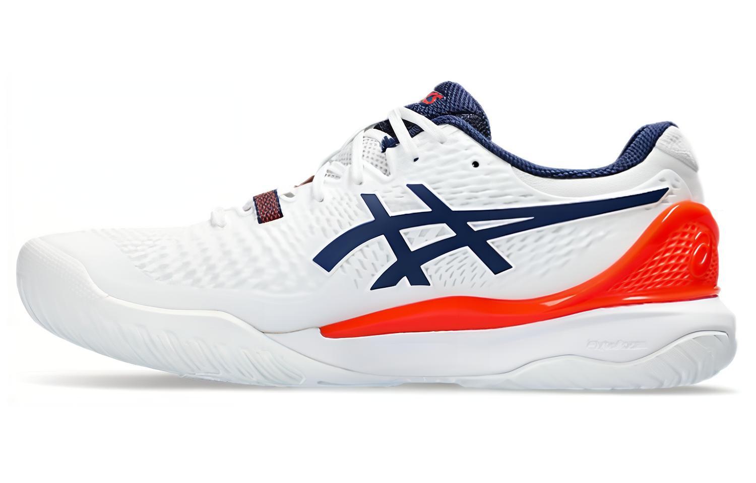 ASICS Gel Resolution 9 White Blue Expanse Koi 1041A330-102 39.5