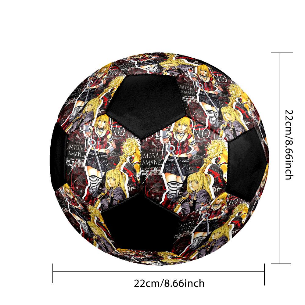 1pc Death Note Soccer Ball Size 5 Indoor Soccer Ball Fashion Colorful Backyard Game - Great For Sports Fans Gift HE9