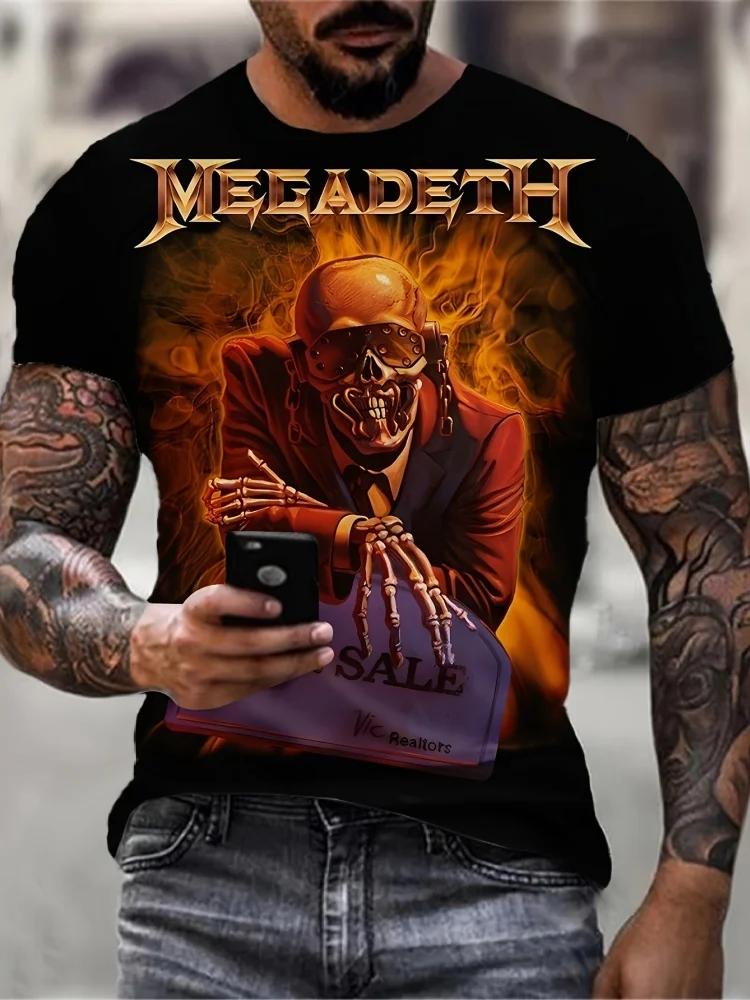 Sommer Tägliches Lässiges Herren Kurzarm Oberteil Neues Outdoor Sport Herren Locker T-Shirt Urban Street 3D Löwen Druck Herren T-Shirt