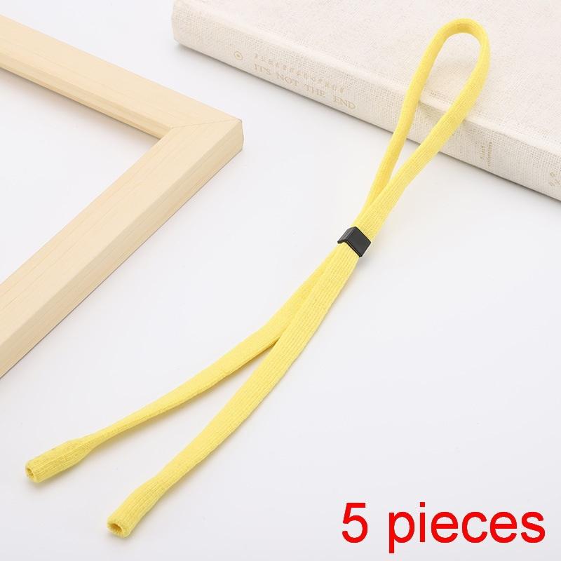 Adjustable Glasses Strap 5Pcs Anti Slip Skin Friendly Eyeglass Lanyard Spectacle Neck Cord for Hiking Camping Daily Use