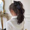 Hair Accessories Satin Ribbon Colth Banana Clip Girls Hairpin Bow Headwear Korean Style Hair Clip