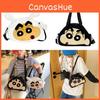 Shinchan Anime Crayon Canvas Coin Purse Crossbody Bag For School Work Travel Or