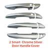 Chrome Retrofit Car Accessory Door Handle Covers Trim Paste Style For Hyundai Sonata 8 2015 2016 2017 2018  Paste style