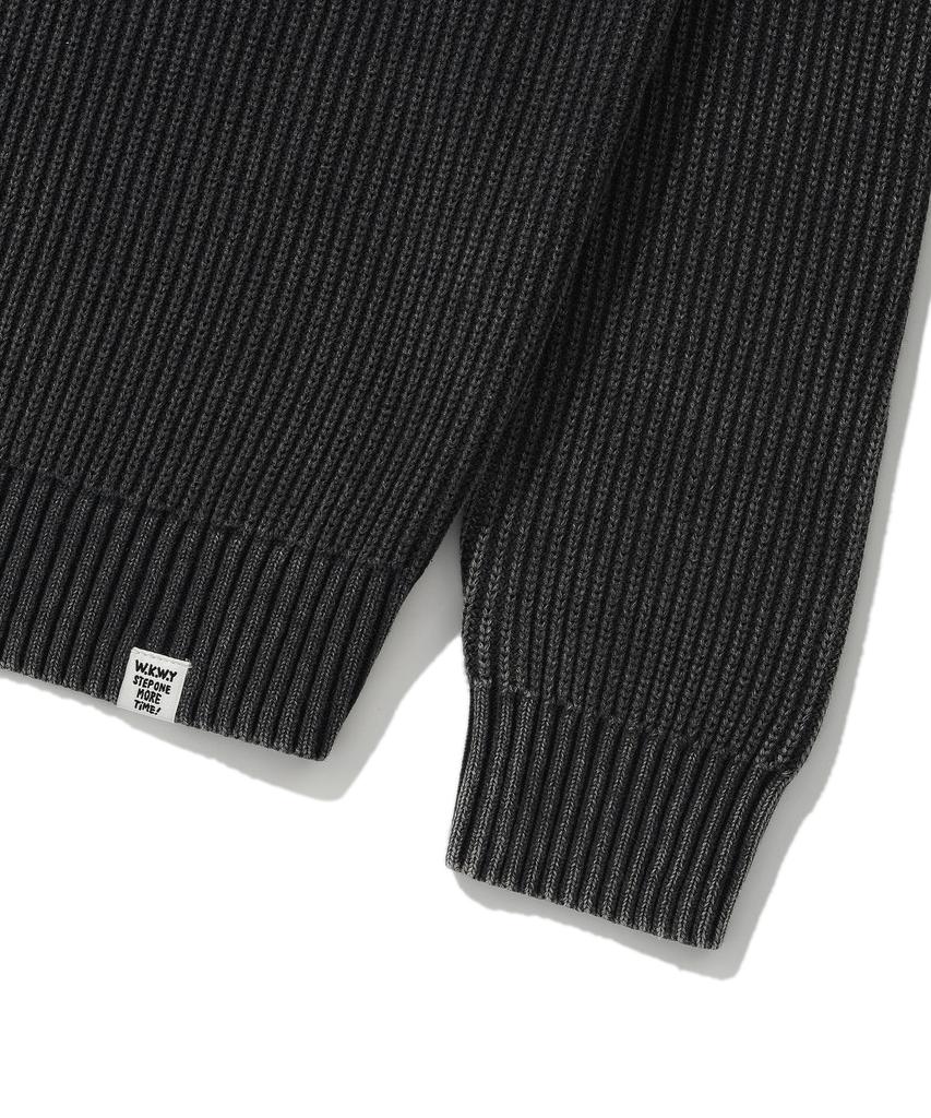 WACKY WILLY Pigment Pullover Knit Charcoal