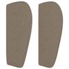 Tête de lit - Maison Exclusive - Oreilles - Tissu taupe - Hauteur réglable 93x23x78/88 cm