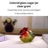 Vintage Glass Rabbit Candy Dish With Lid, Colorful Crystal With Lid Funny Candy Jars For Dessert