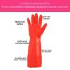 Waterproof Washing Dishes Gloves Red Gauntlet Durable Cleaning Gloves  for Cleaning Work