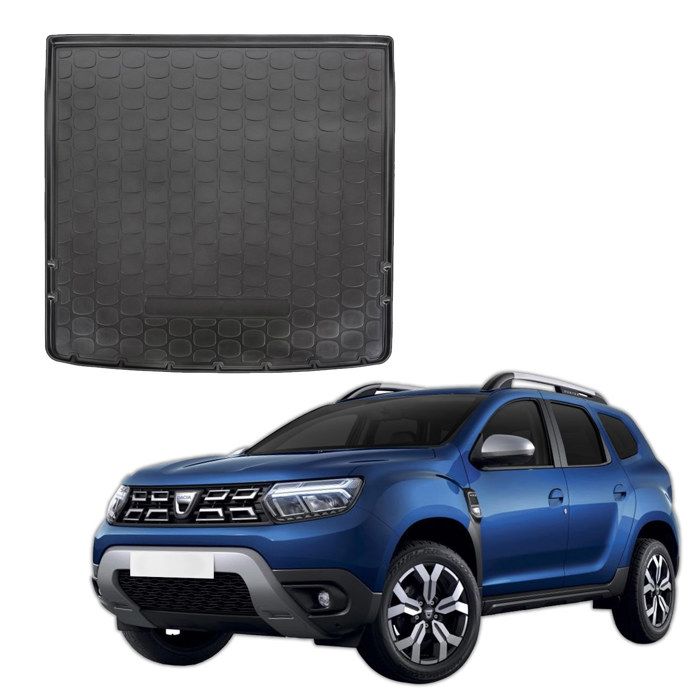 Bac de coffre - NORM LINERS - Dacia Duster 2WD (2021-2024) - Bord haut - Antidérapant - TPE noir