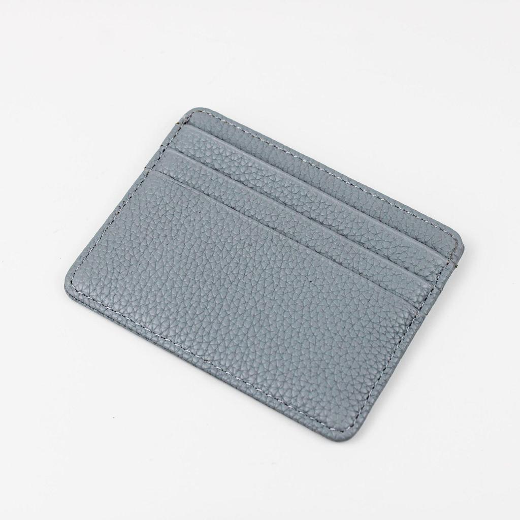 Lychee-Muster Ultradünner Mini-Kartenhalter - Stilvolles Multi-Kartenfach-Design