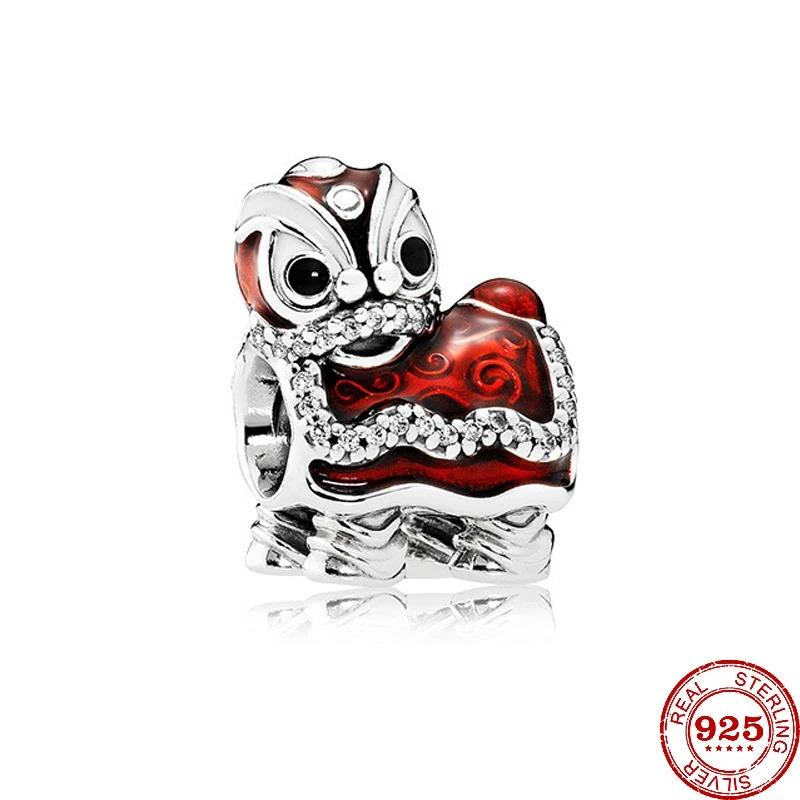 Newest 925 Silver Charm Bracelet Forest Animal Series Jewelry for Women Kangaroo Owl Swan