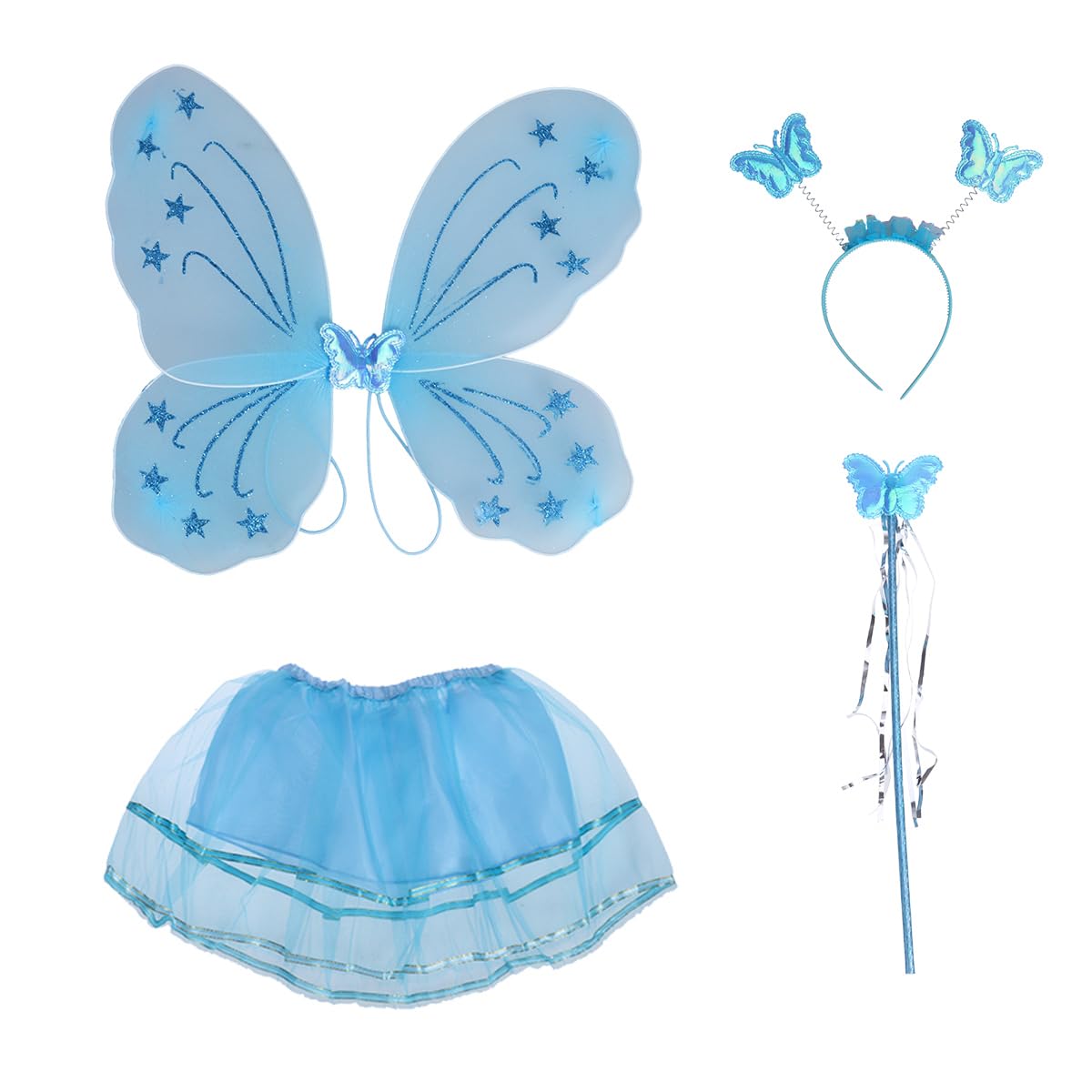 

TENDYCOCO Fairy Wings Dress for Kids, Cute Cosplay Costume, Stage Prop, Transformation Accessory, Party Supplies, Halloween, Christmas