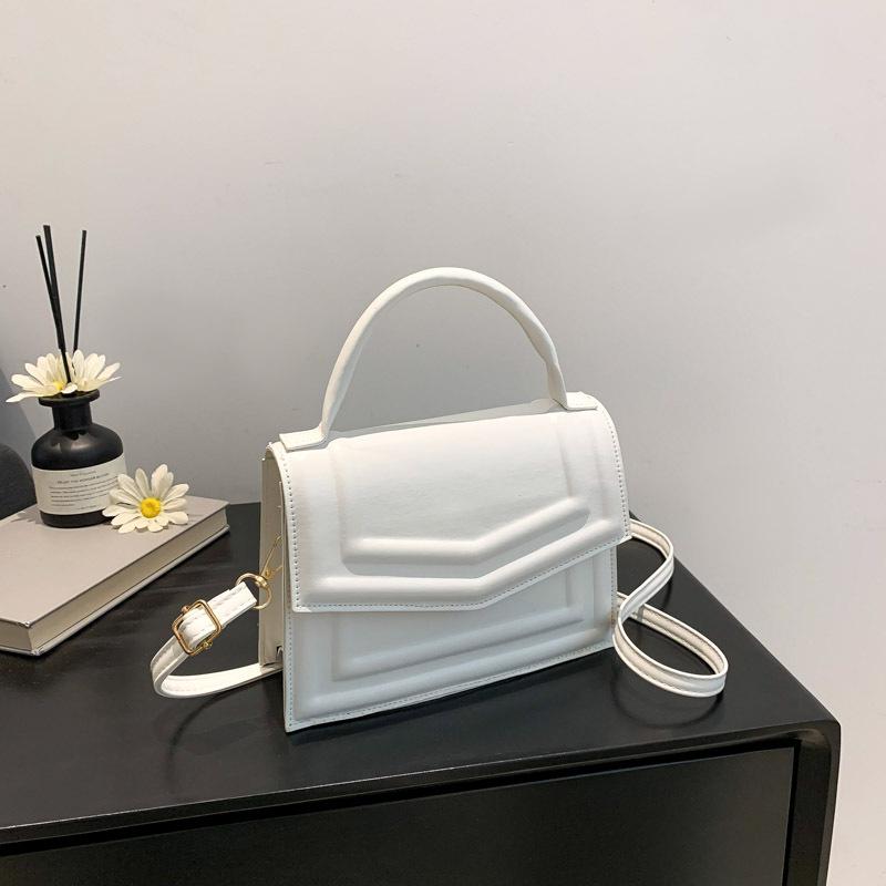 Women'S Bag Small Square Bag Press Shell Versatile Shoulder Bag Foreign Style Handbag Fashion Messenger Bag