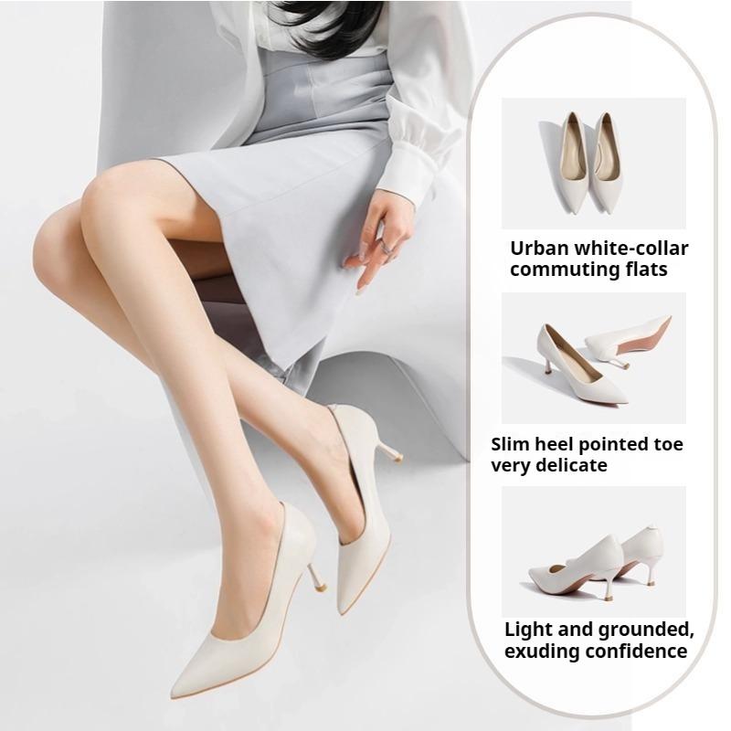

Інтелектуальний Темперамент Однотонні Туфлі Шпилька Гостроносі Жіночі Туфлі Ділові Туфлі для Поїздок Професійні Туфлі на Високих Підборах 40