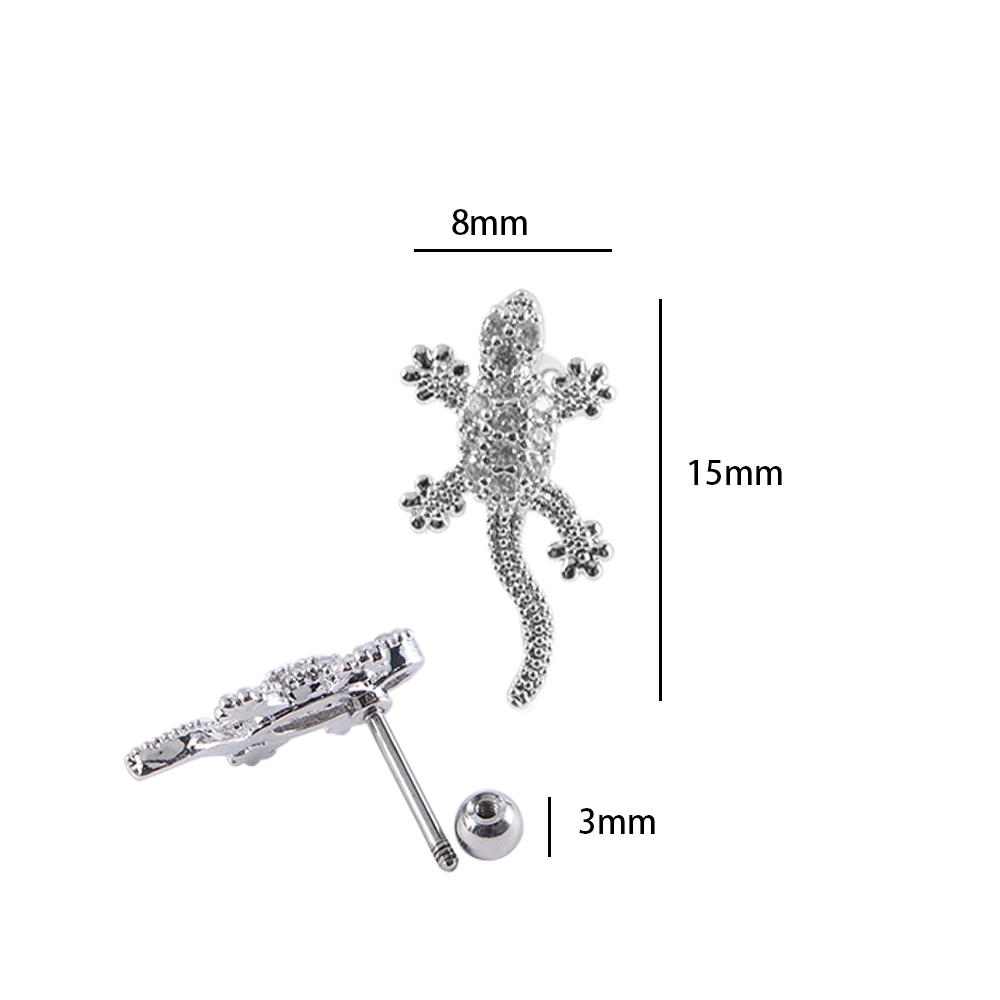 Reptile 1Pc Cartilage Tragus Screw Back Helix Ear Stud Fashion Accessories Piercing Jewelry Earring