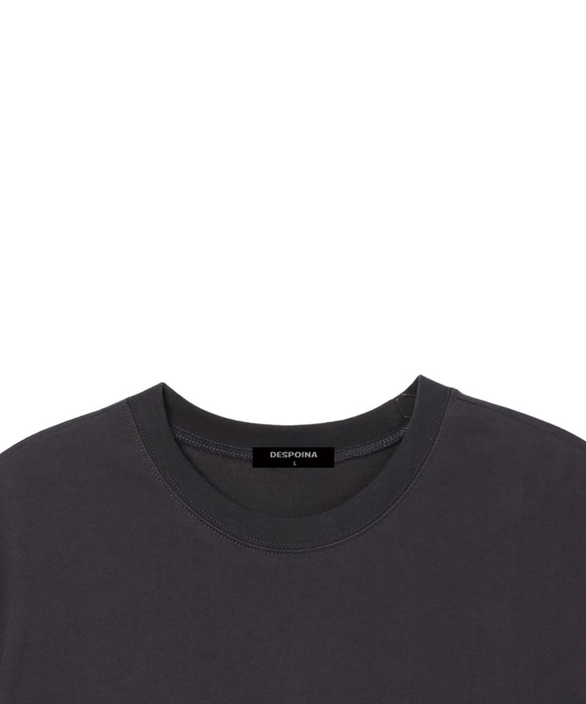 Ujeu Dog Be Dug Oversized Short Sleeve T-Shirt (Ds006) Charcoal