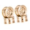 4 Brass Rims for RC Car - Practical Spare Parts, Easy To Install And Modify Wheels