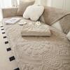 Fall/winter New Sofa Cushion Plush Embroidery Warm Cushion Modern Simple Non-slip Sofa Cushion Cover Cloth Pillow Backrest