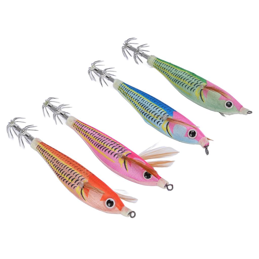 Squid Floating Jig Hooks Plastic and Stainless Steel Streamlined Body Squid Jigs Umbrella Hook for F