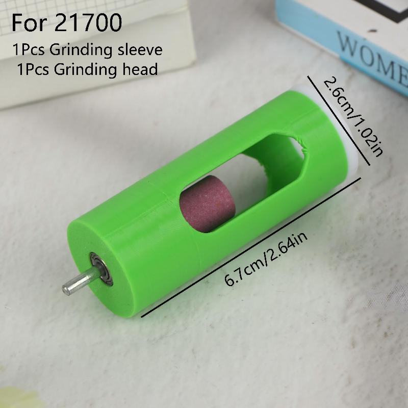 High-Efficiency Lithium Battery Solder Joint Grinding Polishing Tools Kit for 18650/21700 with Grinding Sleeve