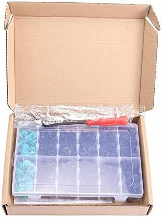 340-Piece Snap-in Fasteners for Honda and Chrysler Bumpers, Door Panels, and Mudguards