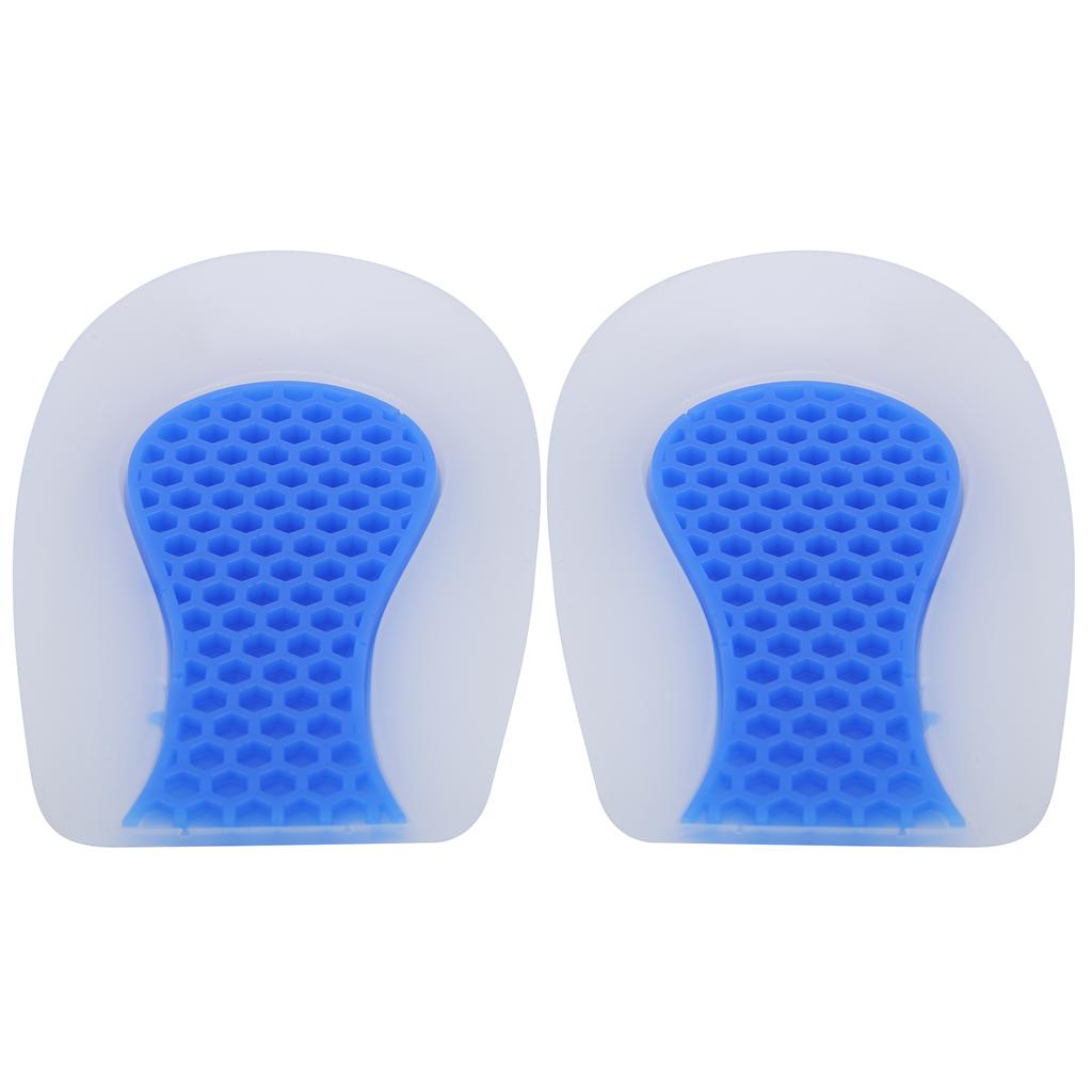 Cellular Silicone Heelpiece Heel Pad Damping Heighten Insole Pain Relieve Mat LinerL