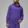 Sweat à capuche à cordon de serrage de couleur unie Air Jordan pour homme Violet foncé DV6464-514