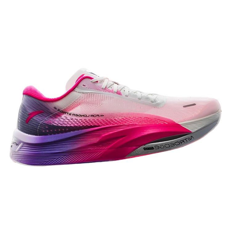 New Anta C202 5.0 GT PRO Cushioning Slip Resistant And Abrasion Resistant Low Top Running Shoes Women's White Red Purple 122355561-1