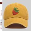 pc Fresh Strawberry Print Baseball Cap Home Leisure Design Decor Hat Comfortable Lightweight Sun Hat with Adjustable Strap F