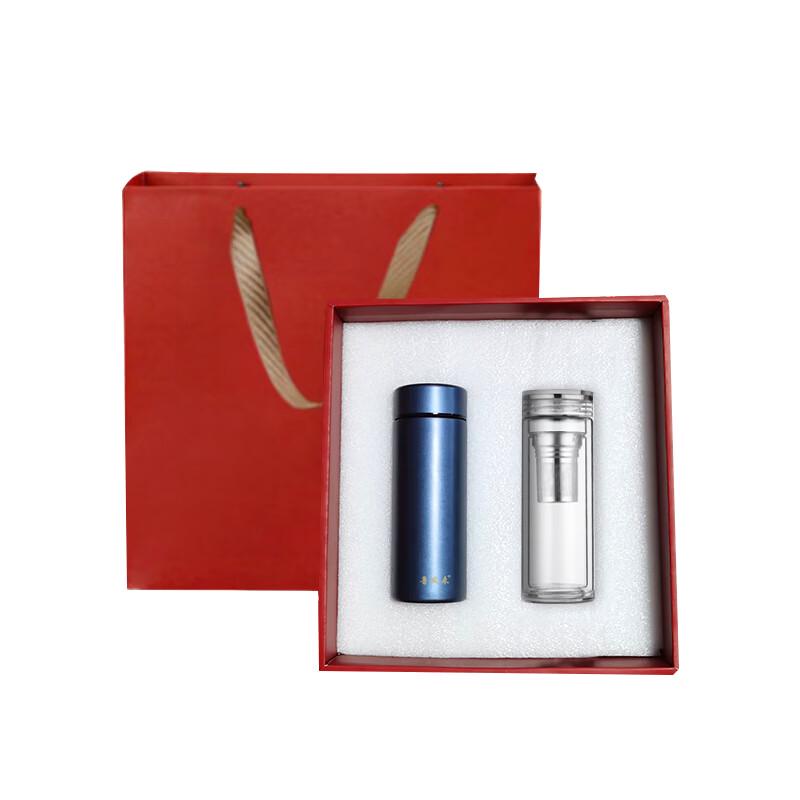 Lu Fenglai Tea Infuser Thermos & Glass Cup Gift Set