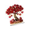 92MF Minimalists Acrylic Rose Tree 2D Statue Decoration for Modern Home Office Shelf